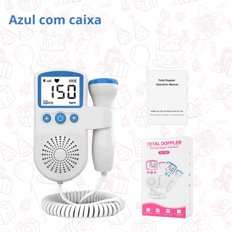 Monitor de frequência cardíaca portátil(CONEXÃO MAMÃE E BEBE)