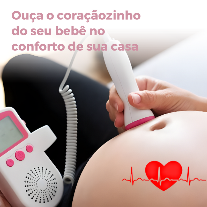 Monitor de frequência cardíaca portátil(CONEXÃO MAMÃE E BEBE)