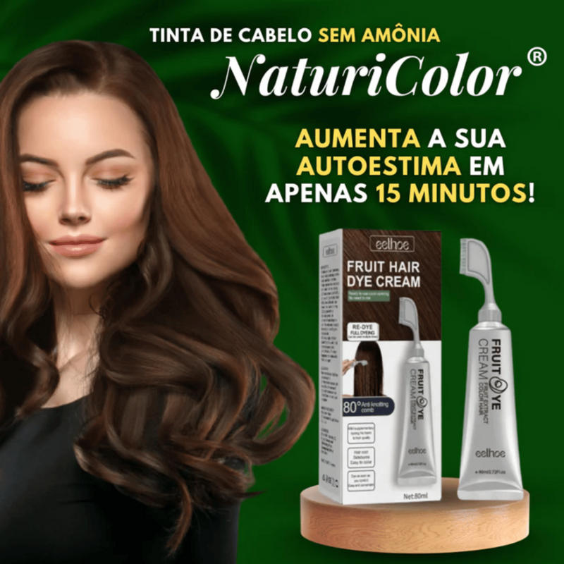 Tinta de Cabelo Vegetal NaturColor - Para Todos Os Tipos De Cabelos + Pente De Brinde(Black Friday)