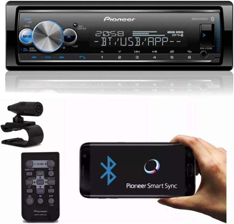 Media Receiver Pioneer MVH-X7000BR Som Automotivo Bluetooth