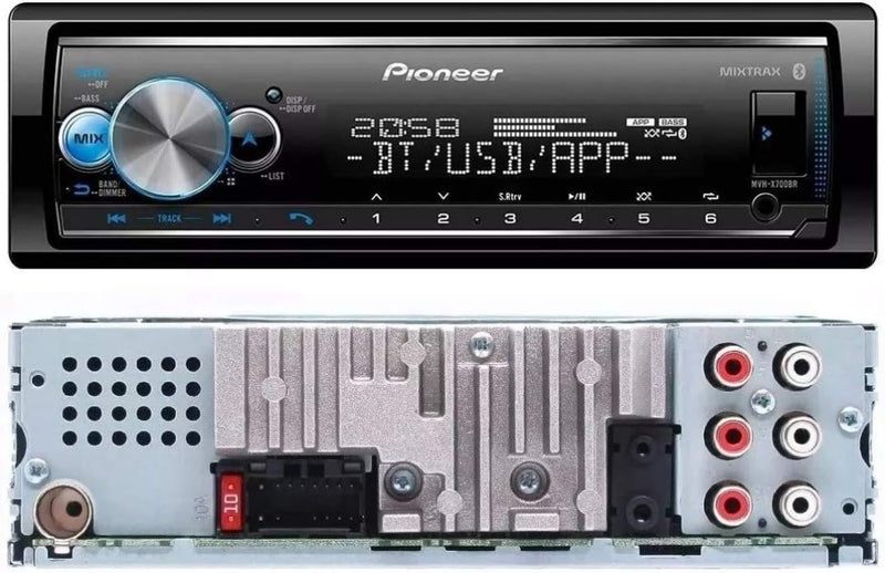 Media Receiver Pioneer MVH-X7000BR Som Automotivo Bluetooth