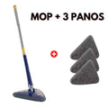 Mop de Limpeza Giratório - AdvancedClean© medc outlet Mop + 3 Panos de Microfibra 