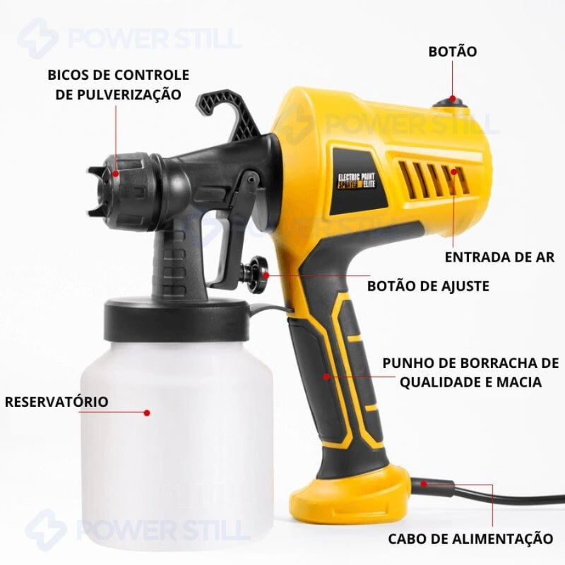 Pulverizador de Tinta Elétrico Alta Performance 400W e 22000 RPM medc outlet 