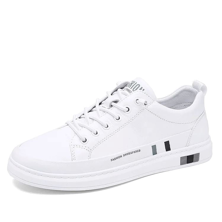 Tênis Masculino Flat - Couro Legítimo oficial sapatenis-fenix medc outlet Branco 37 